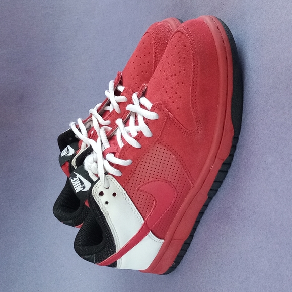 RARE 2008 Nike Dunk Low Shoe 310569-661 Varsity Red